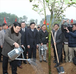 Chủ tịch nước Trương Tấn Sang phát động Tết trồng cây 